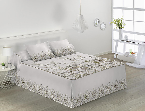 JVR - Colcha Edredón Dalia Beige