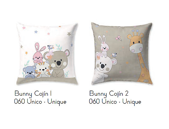 JVR - Cojín 100% algodón Bunny JVR