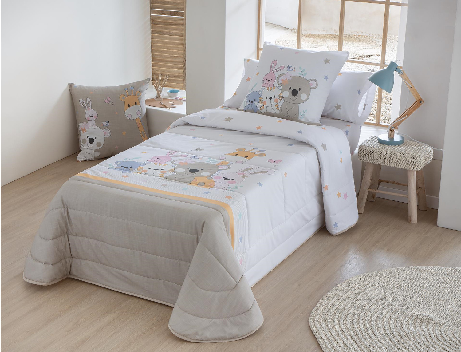 JVR Edredón 240gr Bunny JVR Multicolor