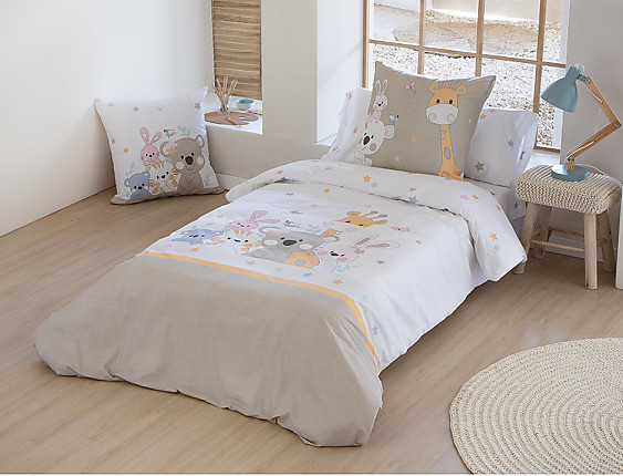 JVR - Funda nórdica 100% algodón Bunny JVR