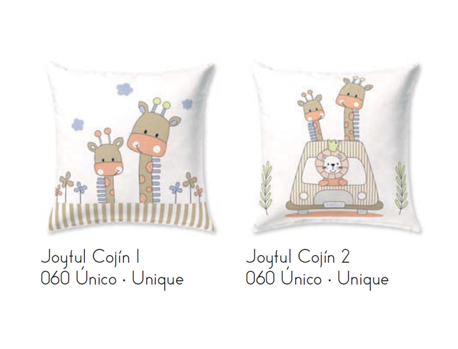 JVR Cojín 100% algodón Joyful