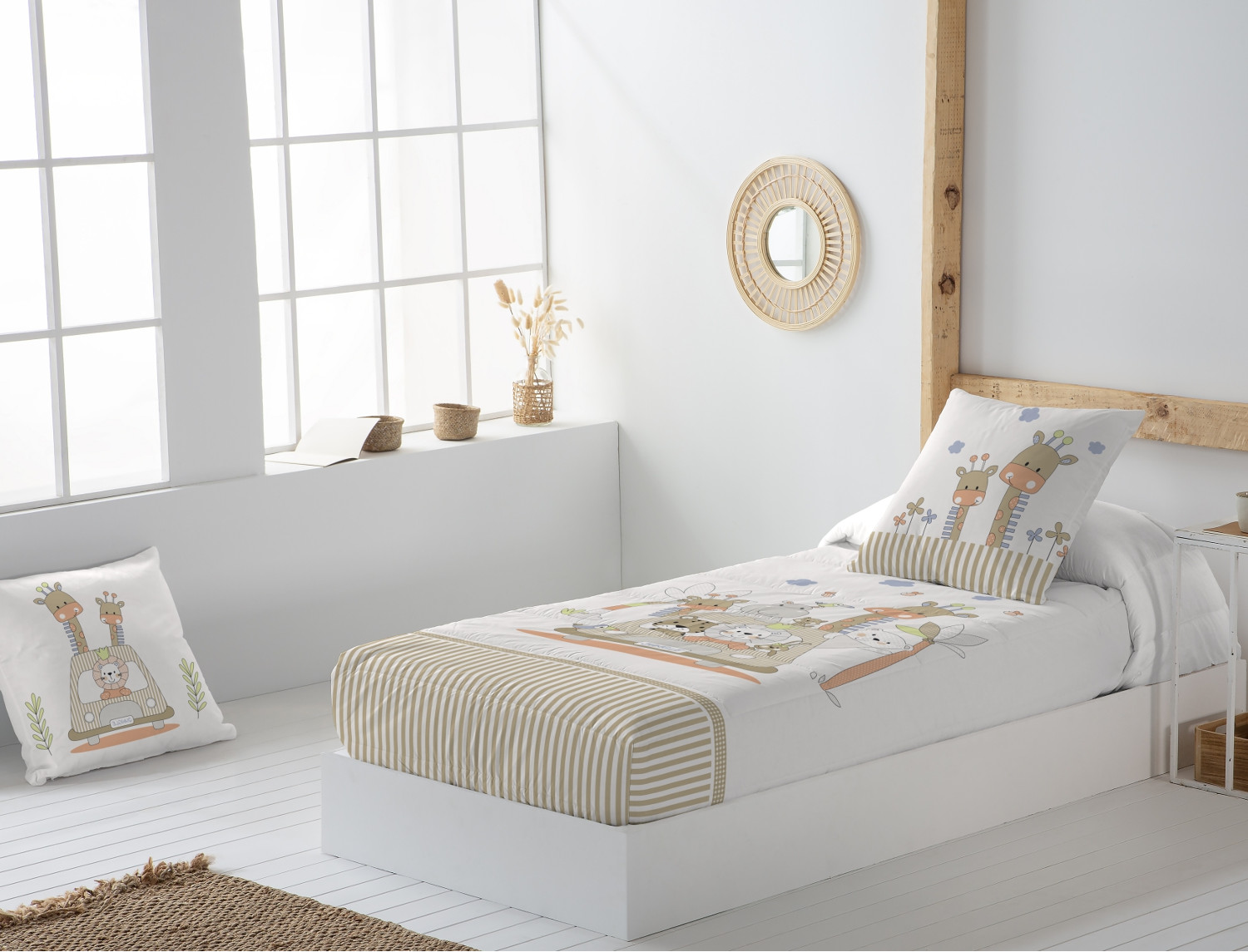 JVR Edredón ajustable 100% algodón Joyful Multicolor