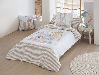 JVR - Funda nórdica 100% algodón Reversible Joyful Multicolor