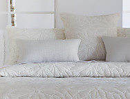 Colcha Piqué Jacquard Reversible Nenufar Beige