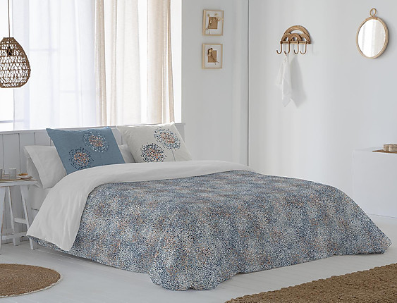 JVR - Funda nórdica 100% algodón Elvar Azul