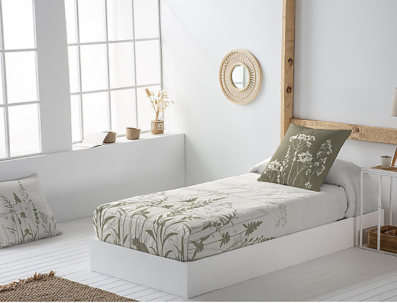 JVR - Edredón ajustable 100% Algodón Anna Beige