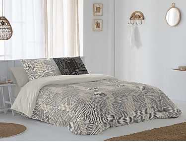 JVR - Funda nórdica 100% algodón Axel color Beige