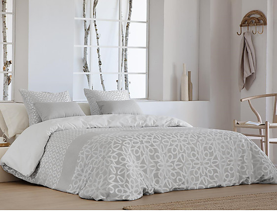 JVR - Funda nórdica Jacquard Atenas color Plata