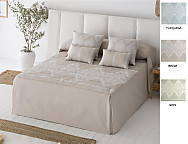 Colcha edredón Idalia color Beige, Gris o Turquesa