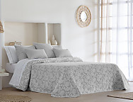 Colcha Reversible Elis color Gris