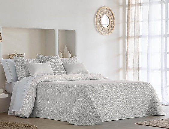 JVR - Colcha Reversible Rodas color Beige