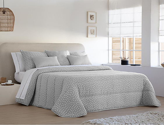 JVR - Edredón Conforter Nórdico Jacquard Mikonos Gris