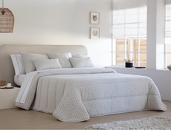 JVR - Edredón Conforter Nórdico Jacquard Mikonos Beige
