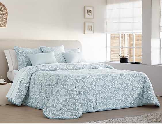JVR - Edredón Conforter Nórdico Jacquard Elis Turquesa