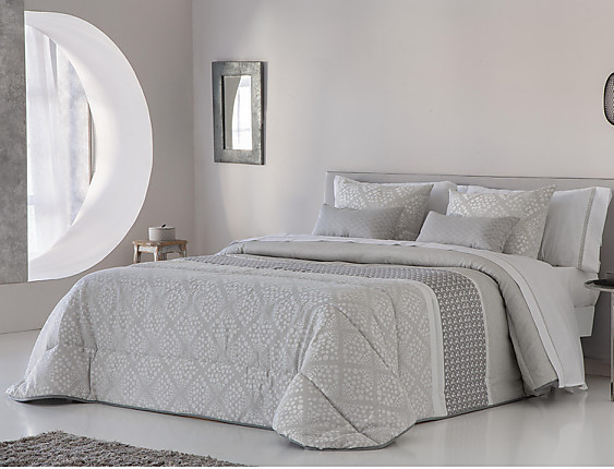 JVR - Edredón Conforter Nórdico Jacquard Corinto JVR Gris