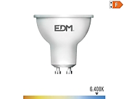 Bombilla dicroica led gu10 8w 710lm 6400k luz fria 120   5x5,5cm