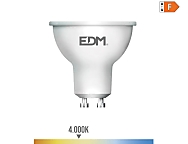 Bombilla dicroica led gu10 10w 932 lm 4000 k luz dia 120   5 x 6,4 cm