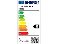 Bombilla esférica con filamento de led e27 4w 500lm 3200k luz calida  4,5x7,8cm