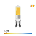 Bombilla g9 led 5w 550lm 3000k luz cálida cristal
