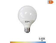 Bombilla globo led  125x160mm e27 15w 1521lm 6400k luz fría