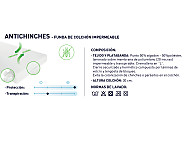 Funda de colchón de cuna impermeable Antichinches