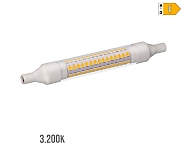 Bombilla lineal led 118mm r7s 9w 1150lm 3000k luz cálida 118x 16mm
