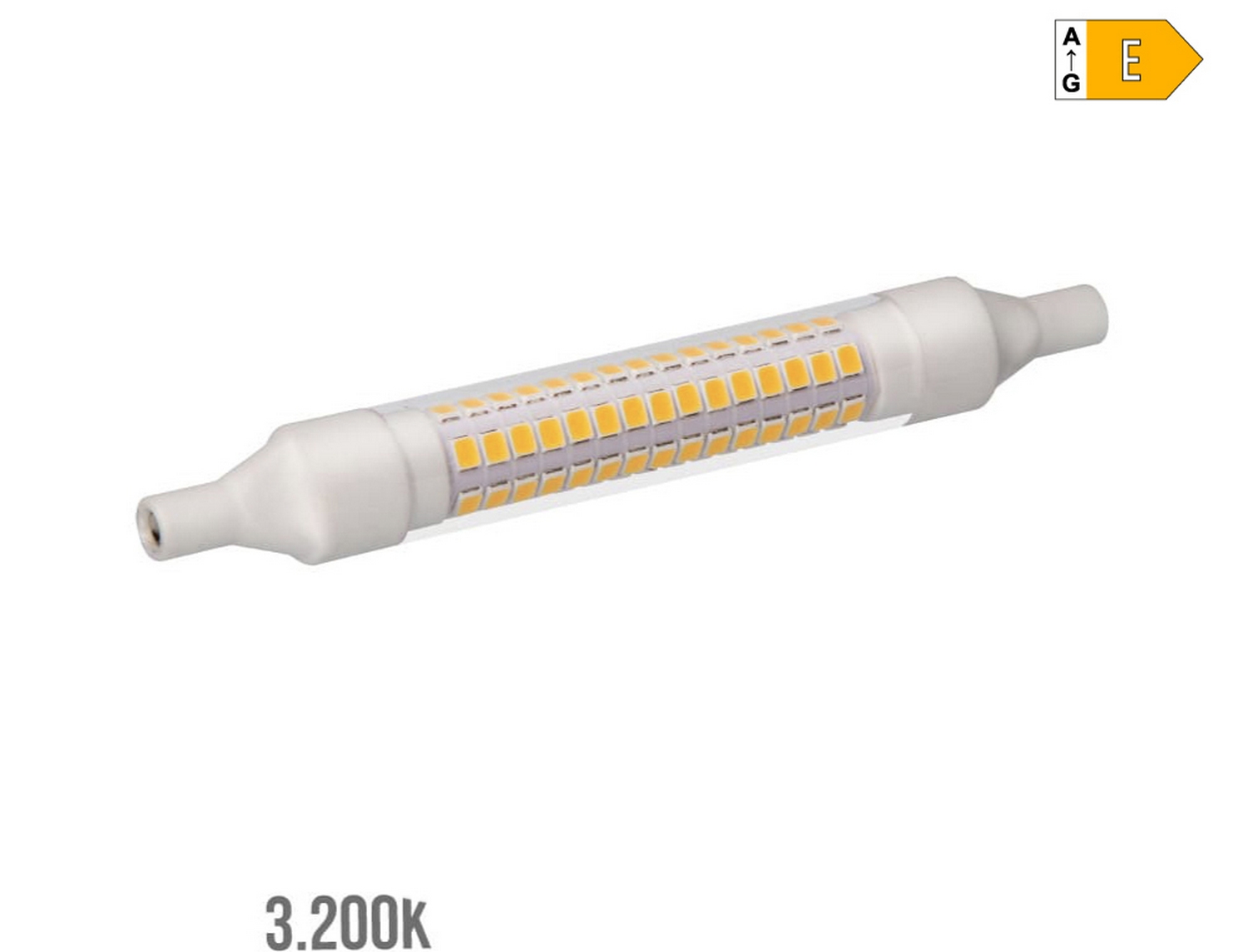 EDM Bombilla lineal led 118mm r7s 9w 1150lm 3000k luz cálida 118x 16mm