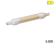 Bombilla lineal led 118mm r7s 9w 1280lm 6400k luz fría  1,6x11,8cm