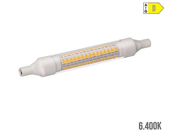 EDM - Bombilla lineal led 118mm r7s 9w 1280lm 6400k luz fría  1,6x11,8cm