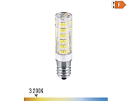 Bombilla tubular de led e14 4,5w 450lm 3200k luz cálida  1,6x6,6cm