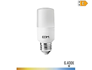 Bombilla tubular led e27 10w 1100lm 6400k luz fría  4x10,7cm