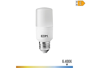 EDM - Bombilla tubular led e27 10w 1100lm 6400k luz fría  4x10,7cm