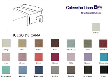 Cañete - Juego de cama lisos Play Basic 50/50