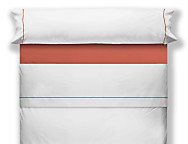 Juego de cama lisos Play Basic 50/50 blanco con vivo