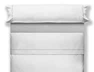 Juego de cama lisos Play Basic 50/50 blanco con vivo