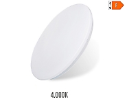 Aplique led circular de superficie 12 w 4000 k 1160 lm  25,5 x 6,2 cm