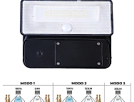 Aplique solar 12w 1.600lm 6.500k.