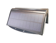Aplique solar 6w 430lm 6.500k con sensor, color negro