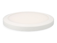 Downlight ajustable led superficie/empotrar 20 w 2050 lm, marco blanco, 3cct,  22,5 cm