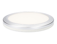 Downlight ajustable led superficie/empotrar 20 w 2050 lm, marco cromo, 3cct,  22,5 cm