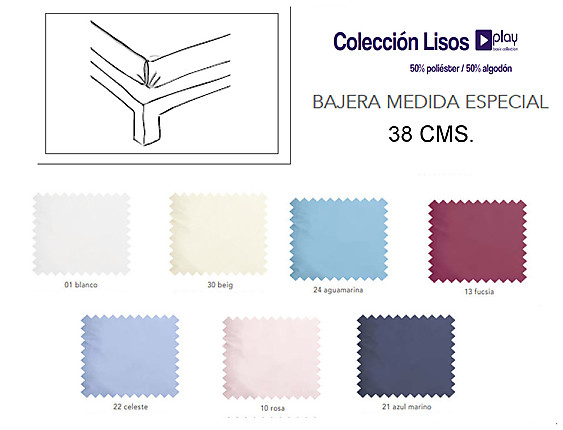 Cañete - Bajera lisos Play Basic 50/50 alto 38CM Oferta fin existencias