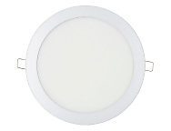 Downlight led empotrable redondo 20 w luz fria 6400 k 1500 lm cromado  22,5 cm