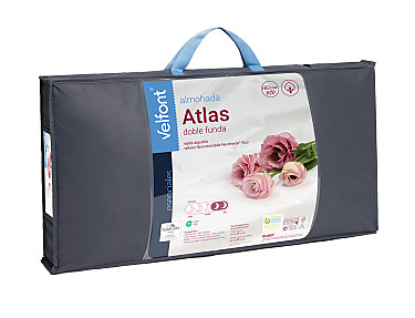 Velfont - Almohada Atlas Ribete doble funda. Firmeza Alta