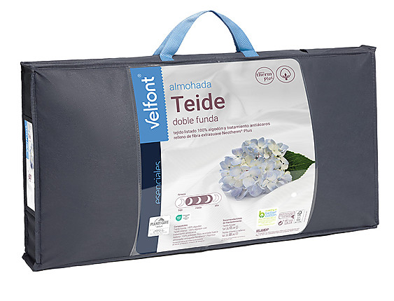 Velfont - Almohada Teide Ribete doble funda. Firmeza Media