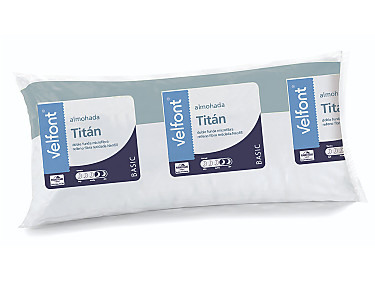 Velfont - Almohada Titán Ribete doble funda. Firmeza Alta