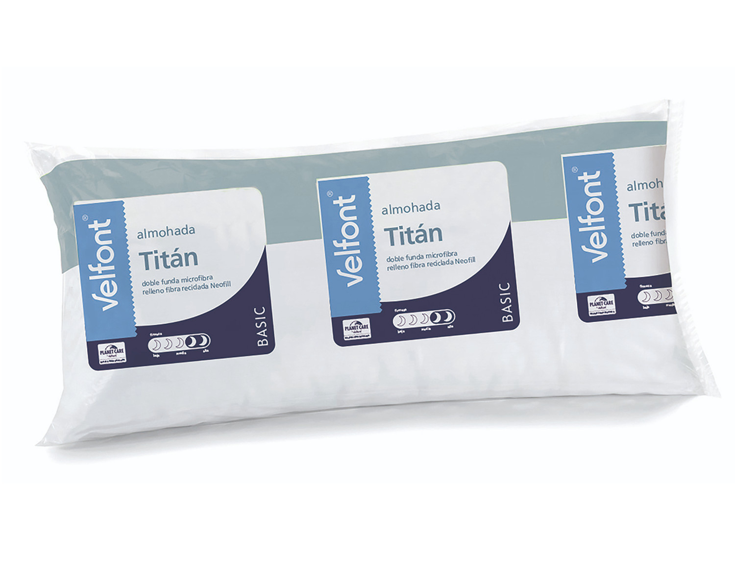 Velfont Almohada Titán Ribete doble funda. Firmeza Alta