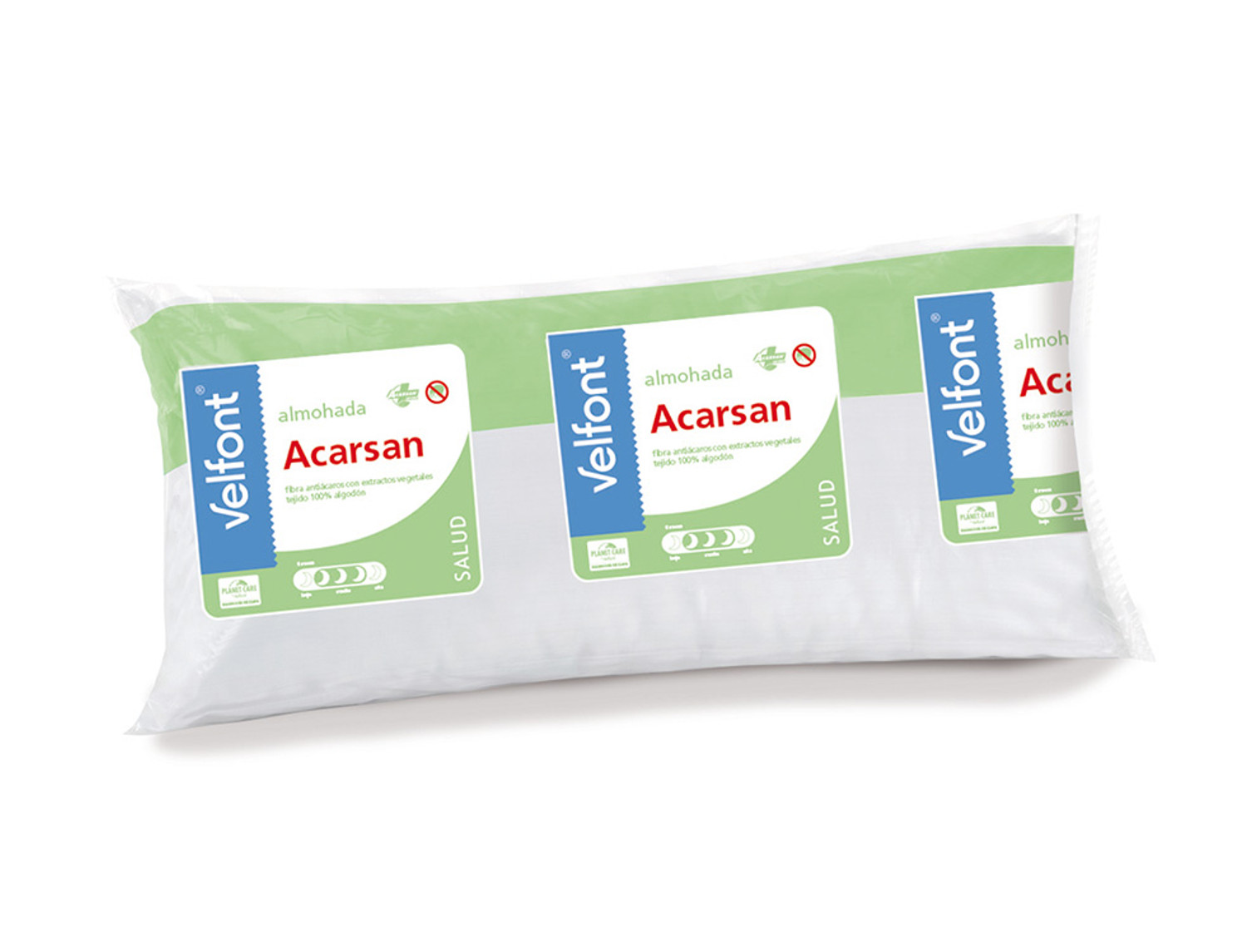 Velfont Almohada Antiácaros Acarsan. Firmeza Media. Últimas unidades. Medida 80