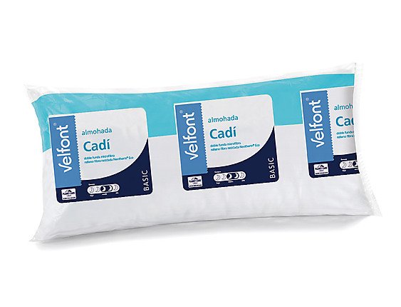 Velfont - Almohada Cadi Ribete doble funda. Firmeza Media-Alta