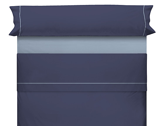 Cañete - Juego de cama lisos Play Basic 50/50 combinados con vivo