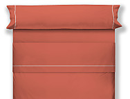 Juego de cama lisos Play Basic 50/50 color con vivo en blanco